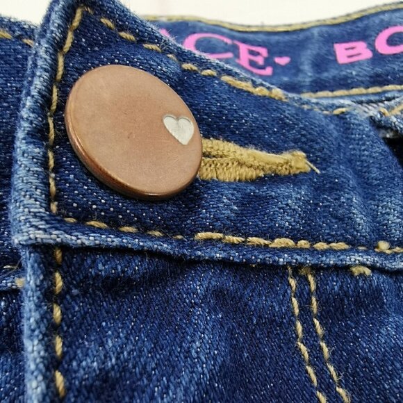 Place Bootcut Girl 4 Blue Jeans Button Zipper Closure Five Pocket Design - Picture 3 of 7